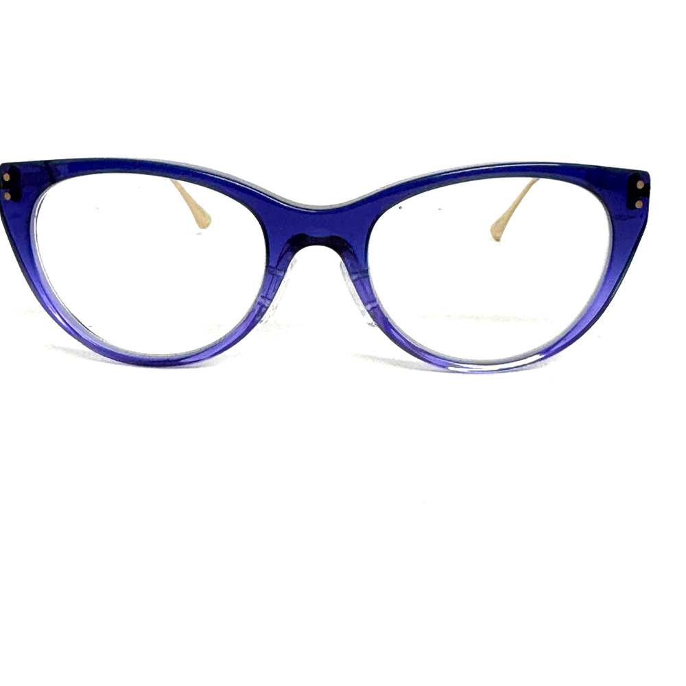 Harry Larry Eyeglasses Frames Secrecy Gold Purple Blue 50-19-140 H20189